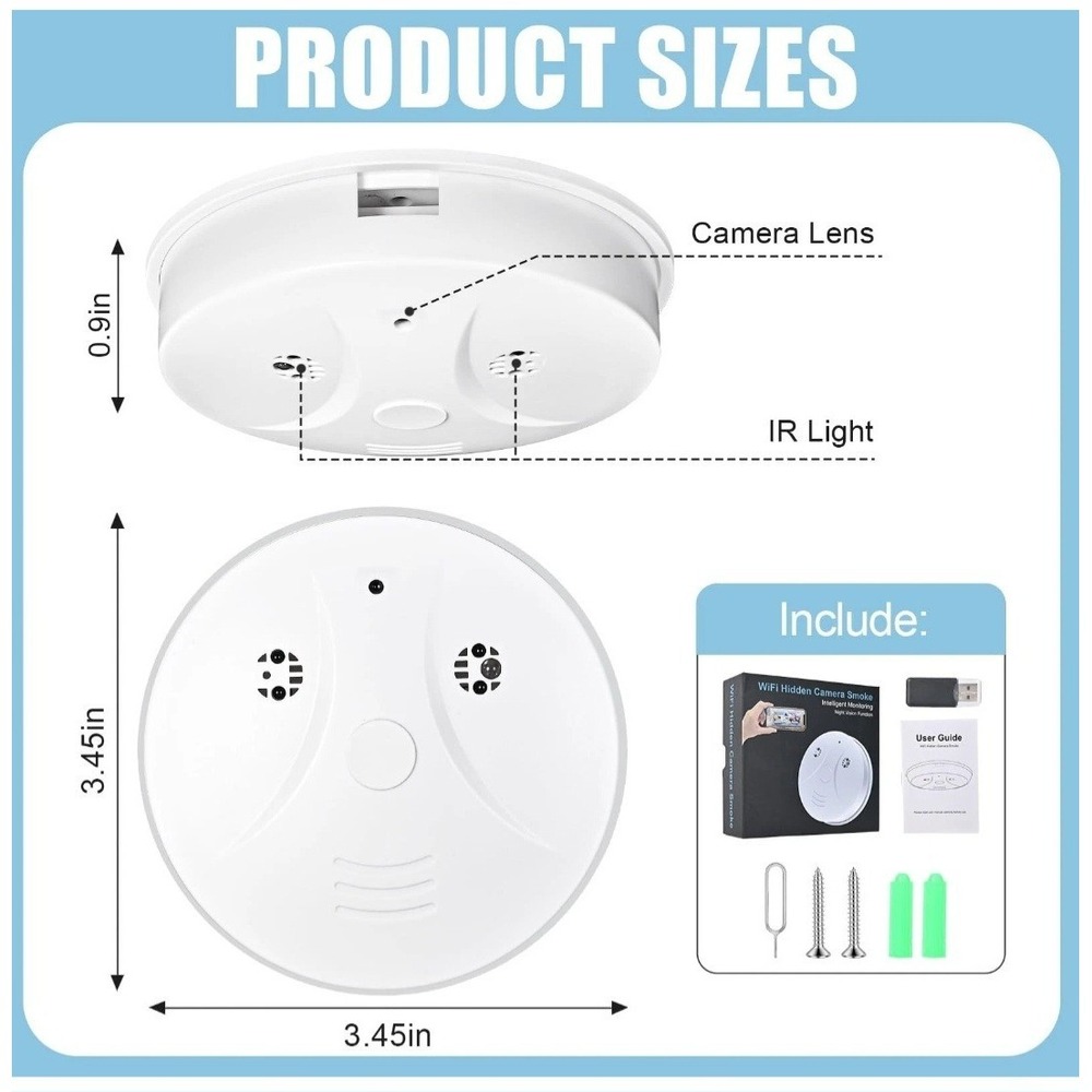 Visible Ceiling Mount Indoor WiFi Camera 1080P HD